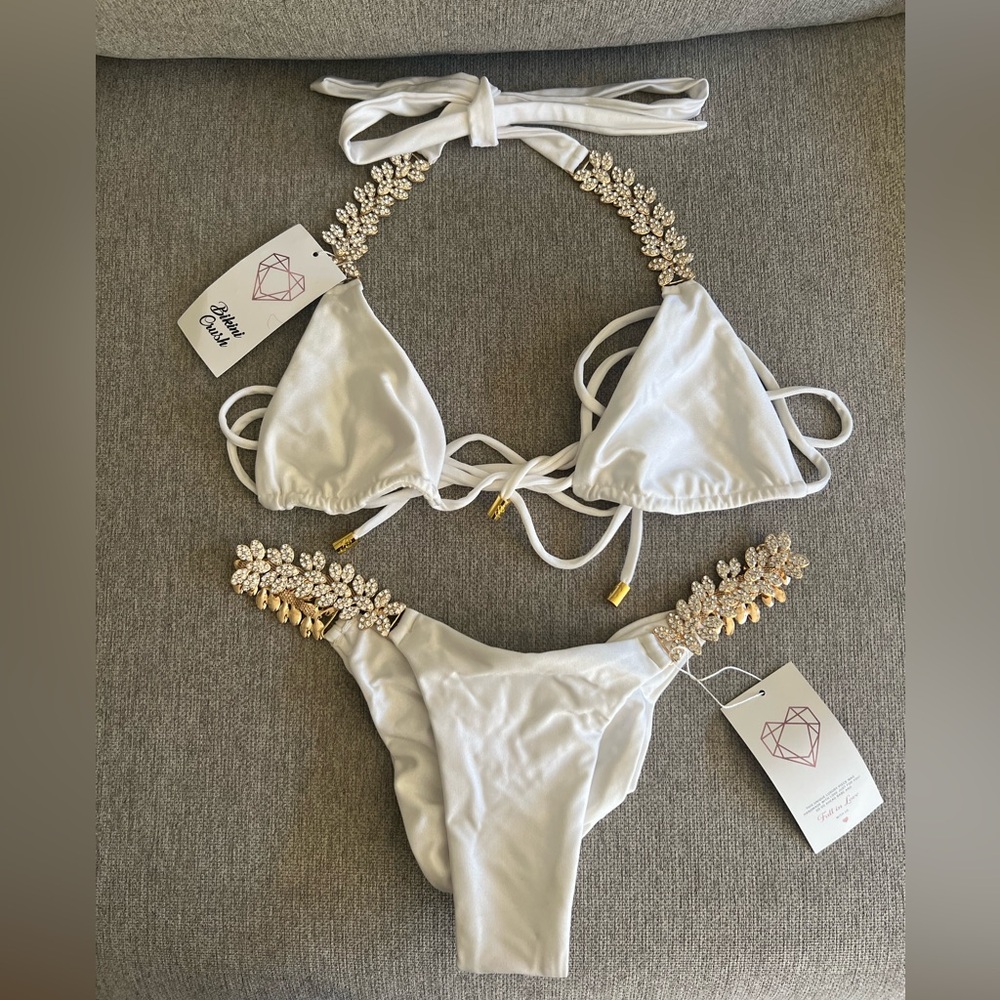 Bikini Crush - Greek Goddess White Top & Bottom